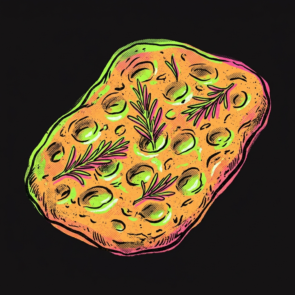 Schiacciata illustration